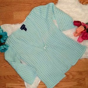 2/$24 Splendor! Light Blue Knit Cardigan Sweater